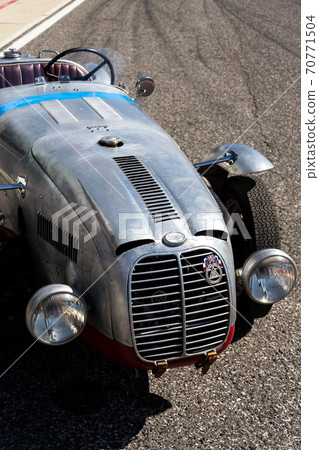 Vintage veteran car Aero Minor Sport stands on road Vintage veteran car Aero Minor Sport stands on road 70771504
