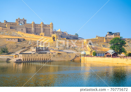 Amber Palace, The famous tourist attraction in Jaipur in Rajasthan, India. 70775672