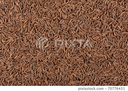 Cumin seeds background. Cumin seeds or caraway. Top view. Cumin seeds background. Cumin seeds or caraway. Top view. 70776431