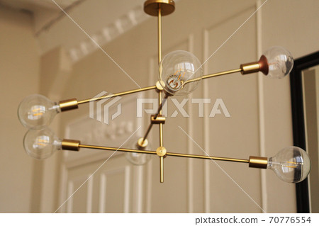 Loft chandelier with bulbs indoor Loft chandelier with bulbs indoor 70776554