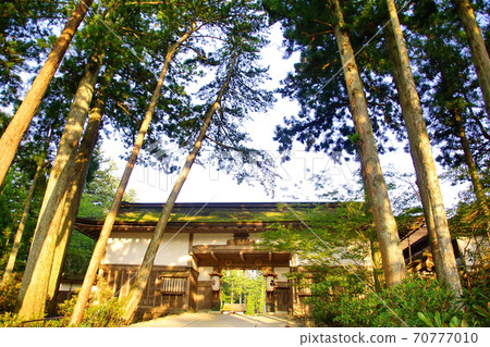 Koyasan Kongobuji Temple Headquarters Kaishitamon (Koya-cho, Ito-gun, Wakayama Prefecture) Kongobuji Temple (Kaishitamon), Koyasan Kongobuji Temple Headquarters Kaishitamon (Koya-cho, Ito-gun, Wakayama Prefecture) Kongobuji Temple (Kaishitamon), 70777010