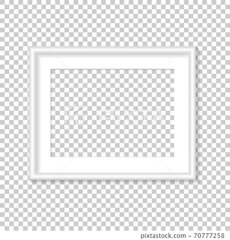 White photo frame template. Vector illustration. White photo frame template. Vector illustration. 70777258