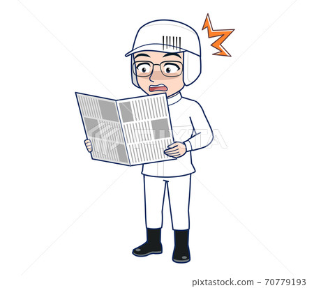 報紙 男人 男性 70779193