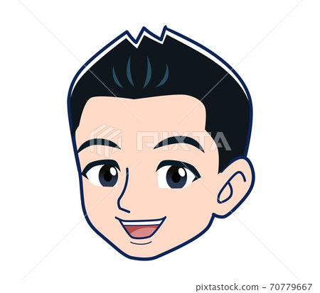 happy, male, man - Stock Illustration [70779667] - PIXTA