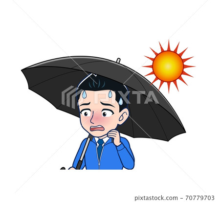 parasol, heatstroke prevention, male 70779703
