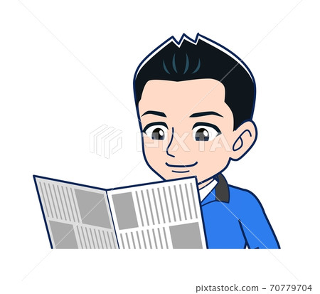 blue collar worker, laborer, newspaper 70779704