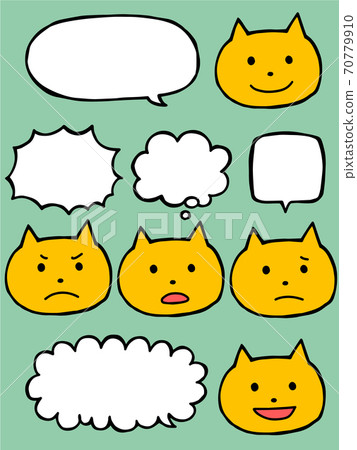 Cats and balloon 70779910
