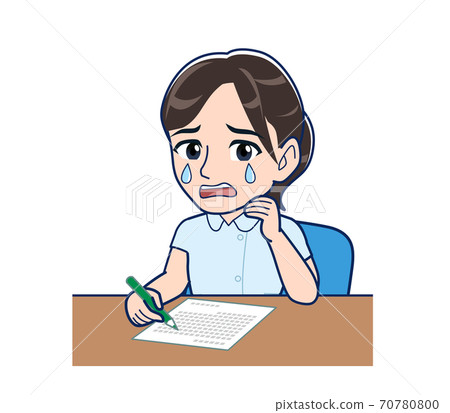 desk work, cry, crying 70780800