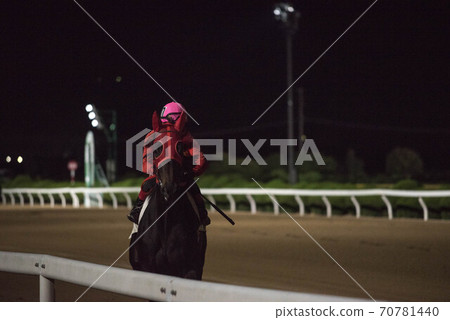 Saga horse racetrack at night Saga horse racetrack at night 70781440