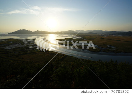 Suncheon Bay, S Line, Wetland, Sunset, Yongsan Observatory Suncheon Bay, S Line, Wetland, Sunset, Yongsan Observatory 70781802