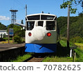 Kiha 54 series railcars stopped at Ekawasaki Station on the JR Shikoku Yodo Line Railway Hobby Train Yodo Line 3 Brothers 70782625
