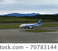All Nippon Airways A320neo ANA landed at Akita Airport 70783144