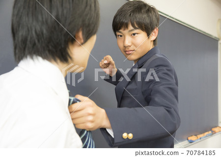Students hitting the teacher Students hitting the teacher 70784185