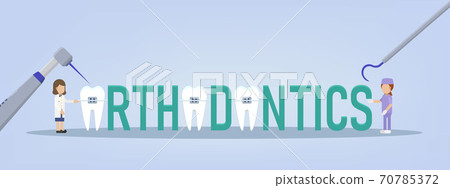 orthodontic with orthodontist and assistant orthodontic with orthodontist and assistant 70785372