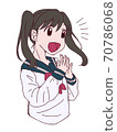 初中女孩喜悅 70786068