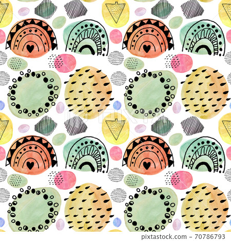 Abstract Rainbow Pattern Free Drawing Abstract Rainbow Pattern Free Drawing 70786793