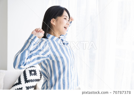 穿著睡衣的女人 穿著睡衣的女人 70787378