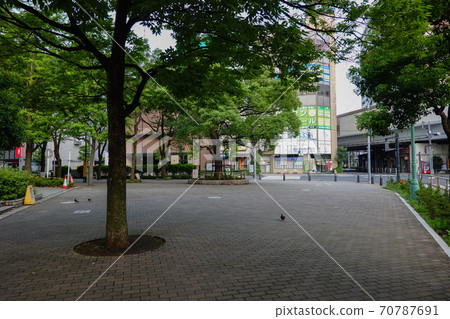In front of Funabori station in the early morning (Tokyo) In front of Funabori station in the early morning (Tokyo) 70787691