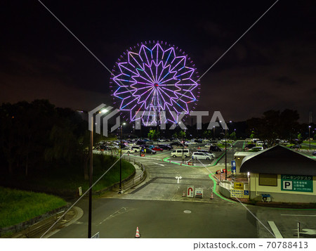 葛西海濱公園摩天輪夜景(2019年9月) 葛西海濱公園摩天輪夜景(2019年9月) 70788413