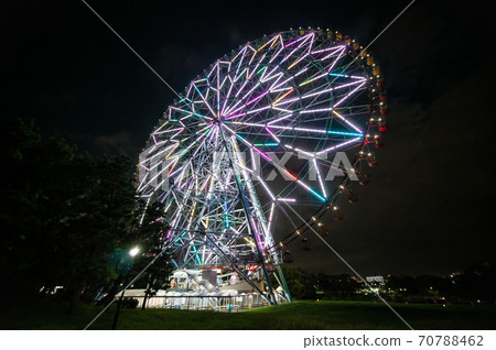 Kasai Rinkai Park Ferris wheel night view (September 2019) 70788462