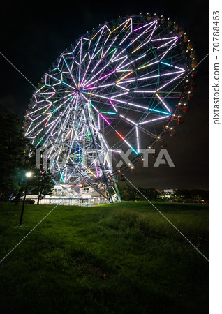 Kasai Rinkai Park Ferris wheel night view (September 2019) 70788463