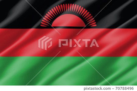 Malawi flag vector graphic. Rectangle Malawian flag illustration 70788496