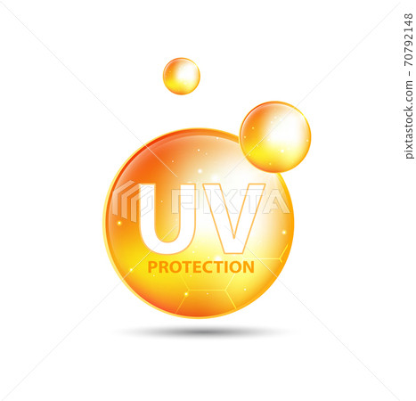 UV protection or ultraviolet sunblock icon. Vector illustration design. 70792148