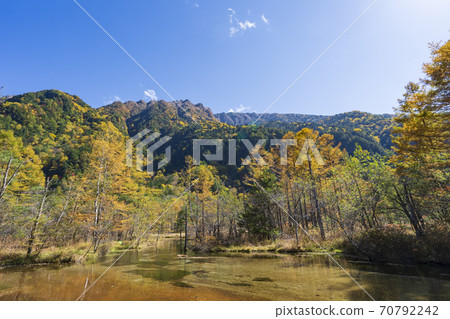 《Nagano Prefecture》 Autumn Kamikochi Tashiro Marsh and Tashiro Pond 70792242