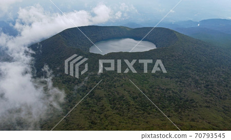 Aerial view of Mt. Karakuni and Onami Pond Aerial view of Mt. Karakuni and Onami Pond 70793545