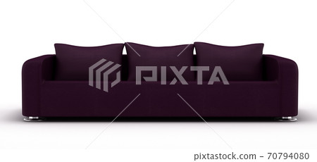 Purple Leather Sofa 70794080