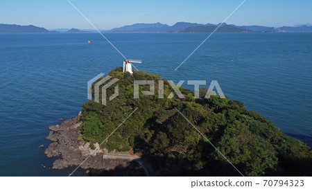 海灣磨坊的鳥瞰圖 海灣磨坊的鳥瞰圖 70794323