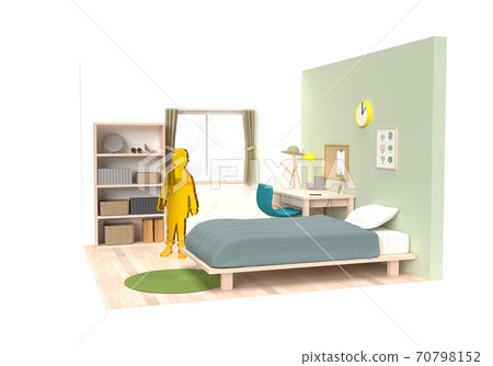 Children's room to enjoy alone: with silhouette Children's room to enjoy alone: with silhouette 70798152