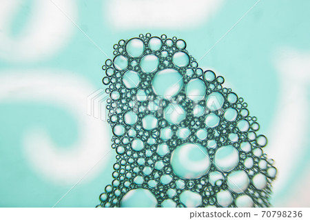 Abstract water with blue bubbles 70798236