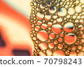 Amazing Macro closeup of a colorful soap bubble 70798243