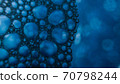 Water drops on blue background 70798244