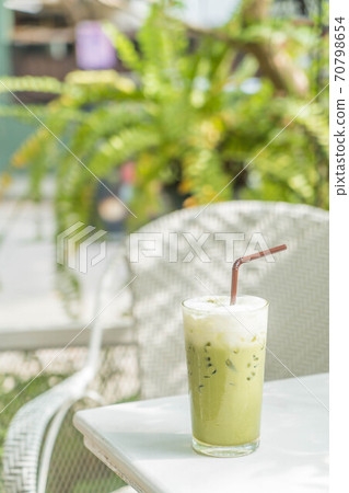 iced green tea with milk iced green tea with milk 70798654