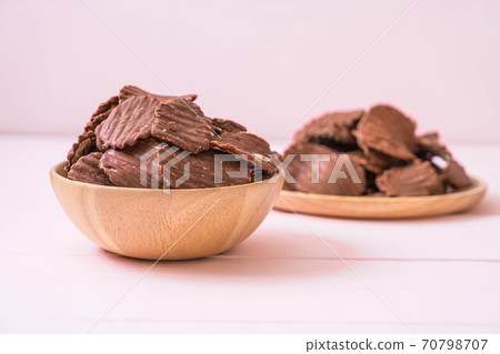 potato chips with chocolate potato chips with chocolate 70798707