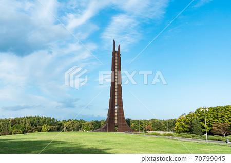 百年紀念塔藍天背/北海道札幌市 70799045