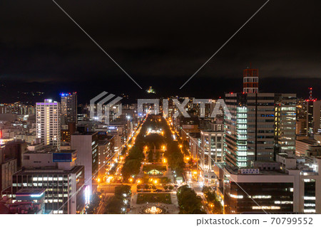 從電視塔/札幌北海道中央札幌的夜景 從電視塔/札幌北海道中央札幌的夜景 70799552