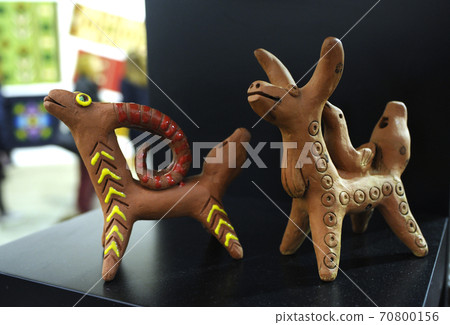 Traditional Crimean Tatar toys sheep, made of clay Traditional Crimean Tatar toys sheep, made of clay 70800156
