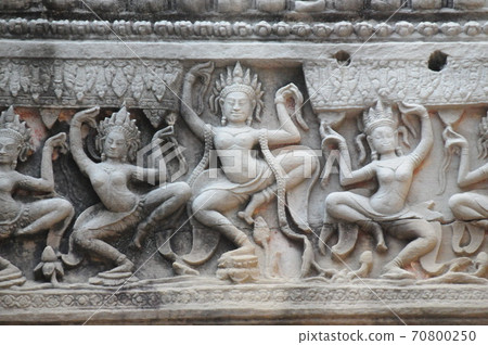 Cambodia, Angkor Ruins, Preah Kang (Holy Sword), Apsara (Tennin) Cambodia, Angkor Ruins, Preah Kang (Holy Sword), Apsara (Tennin) 70800250