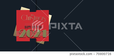 2021 New Year Christmas holiday design. 70800716