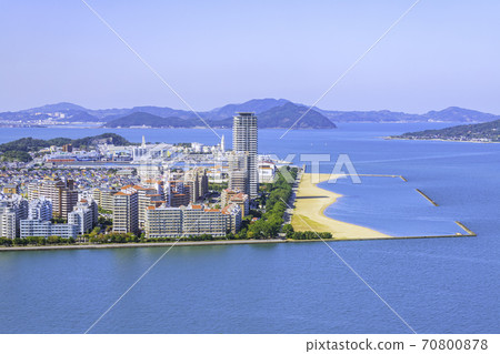 A view of Fukuoka from the Fukuoka Tower, towards Marinoa City Fukuoka 70800878