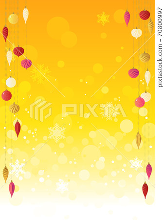 Warm ornaments and orange glitter background vector illustration 70800997