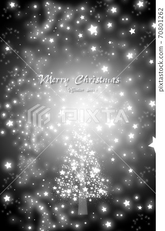 Christmas stars and glitter tree black background - Stock Illustration ...