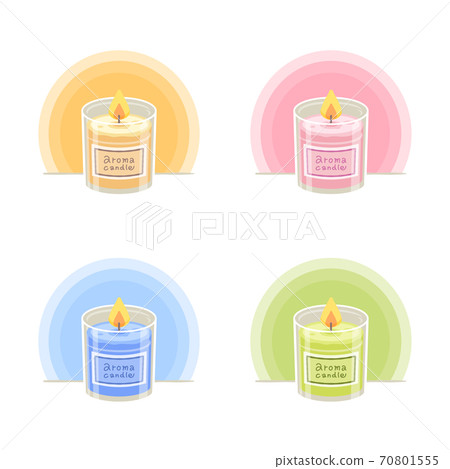 Aroma candle illustration 70801555