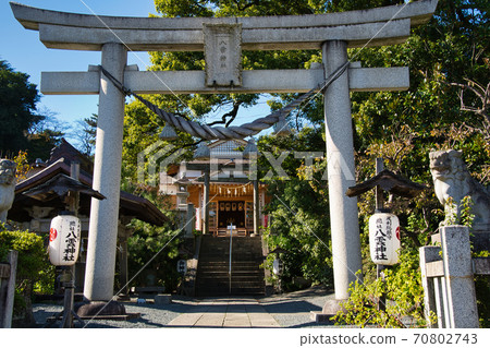 To木縣足利市八雲神社的鳥居 To木縣足利市八雲神社的鳥居 70802743
