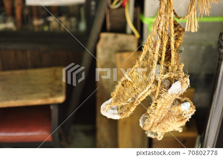 Japanese culture, old footwear, waraji 70802778