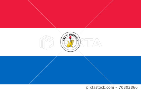 National flag Paraguay back side 70802866