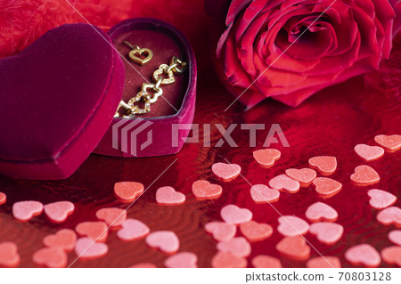 still life of Valentine's decoration 70803128